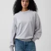 Oversized sweatshirt i tykk fransk frotté for voksne