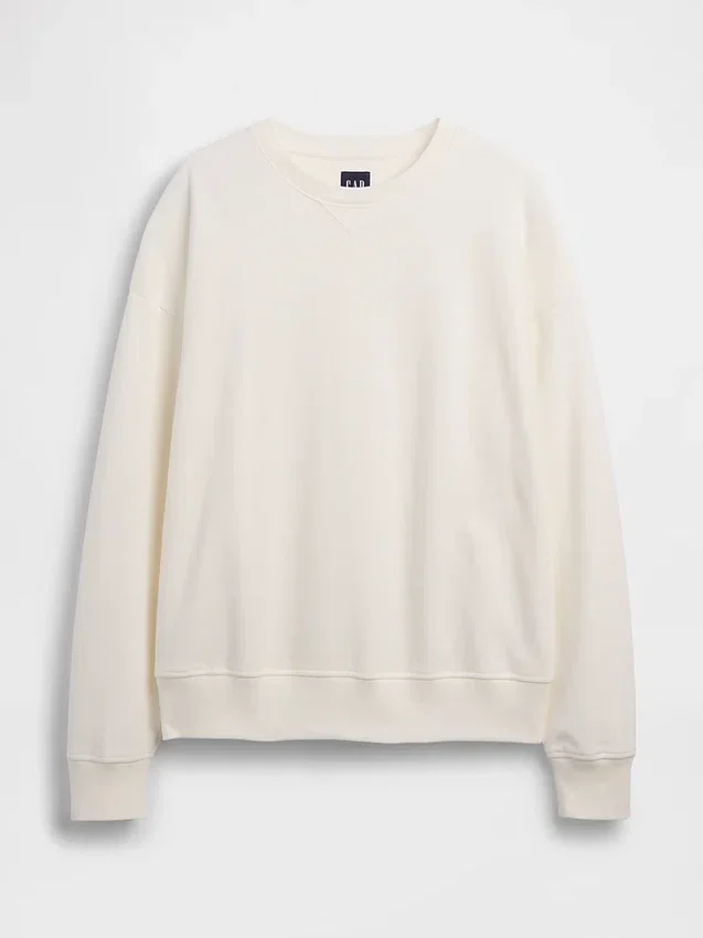 Oversized sweatshirt i tykk fransk frotté for voksne