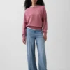 Oversized sweatshirt i tykk fransk frotté for voksne