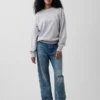 Oversized sweatshirt i tykk fransk frotté for voksne