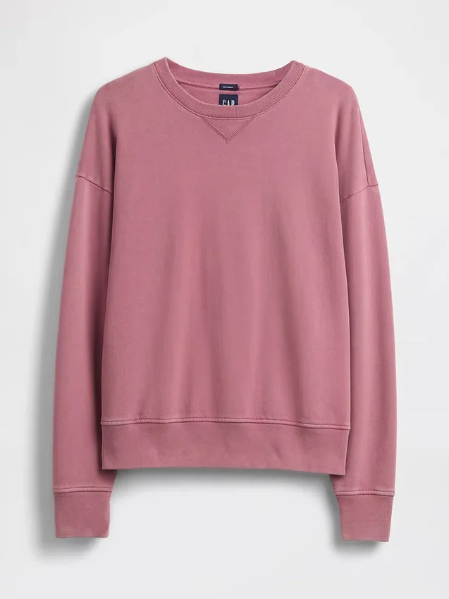 Oversized sweatshirt i tykk fransk frotté for voksne