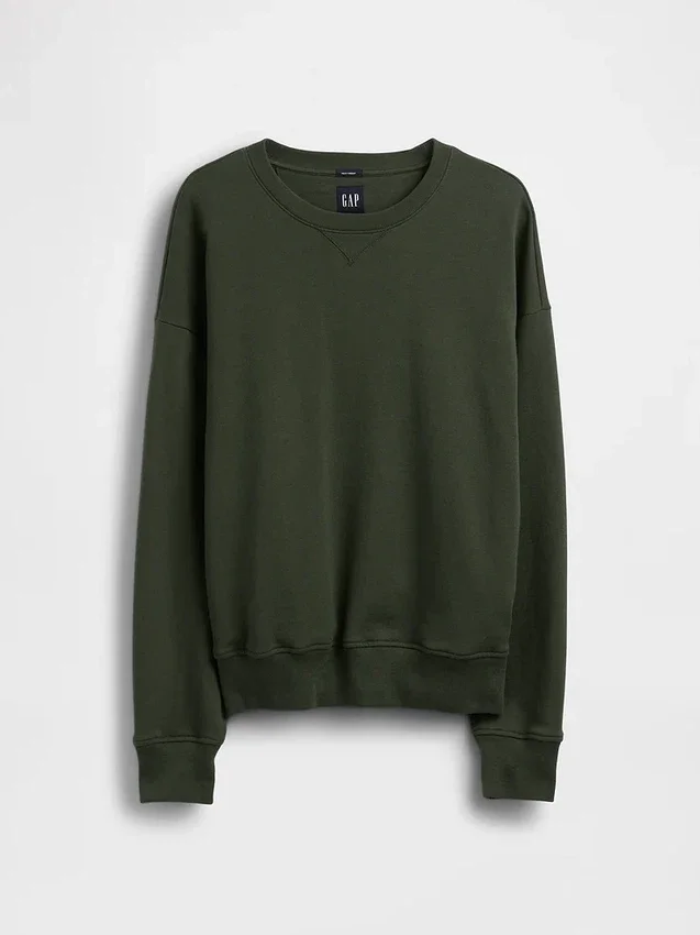 Oversized sweatshirt i tykk fransk frotté for voksne