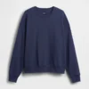 Oversized sweatshirt i tykk fransk frotté for voksne