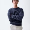 Oversized sweatshirt i tykk fransk frotté for voksne
