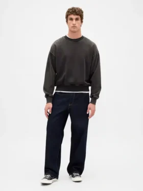 Oversized sweatshirt i tykk kvalitet for voksne