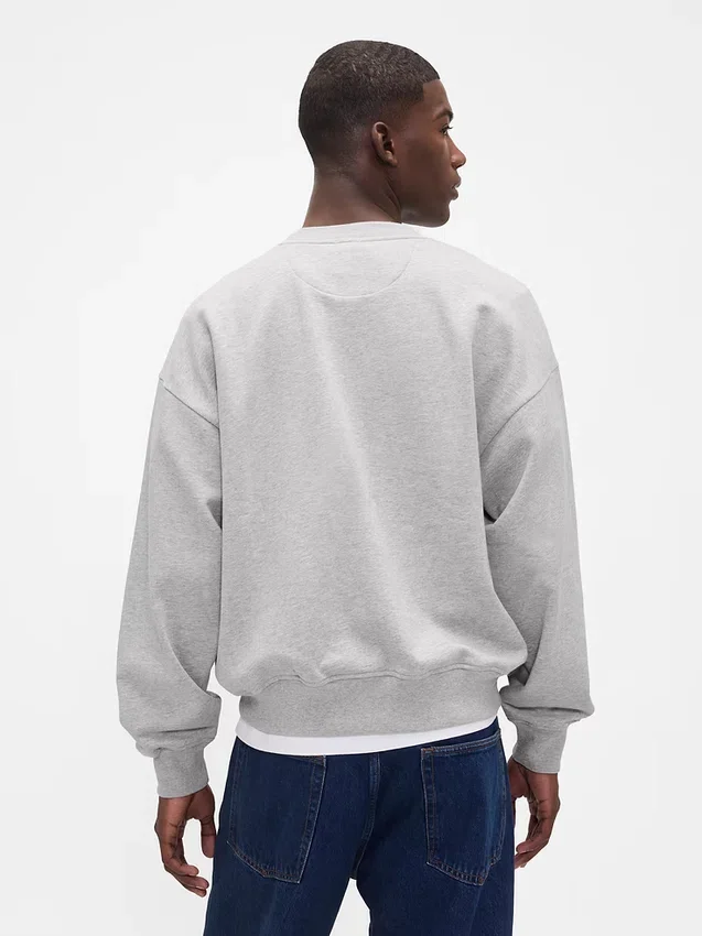 Oversized sweatshirt i tykk kvalitet for voksne