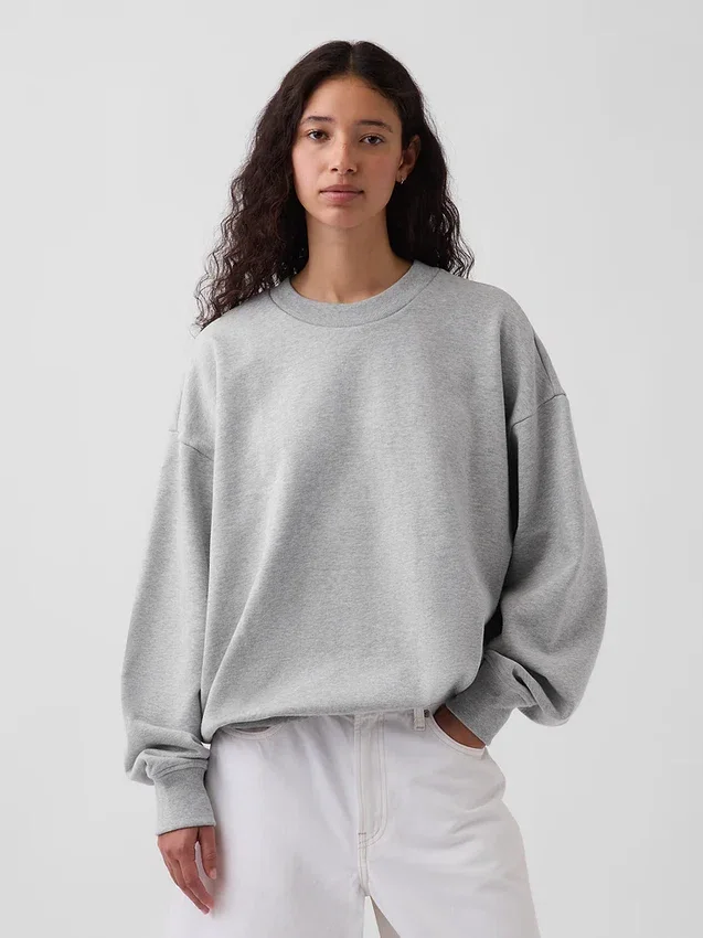 Oversized sweatshirt i tykk kvalitet for voksne