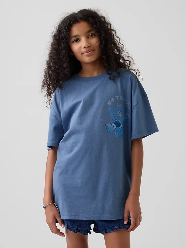 Oversized T-skjorte for barn med Care Bears