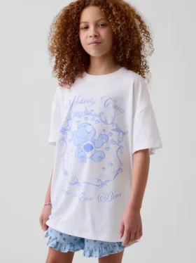 Oversized T-skjorte for barn med Care Bears