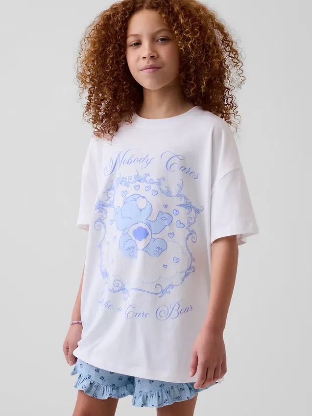 Oversized T-skjorte for barn med Care Bears