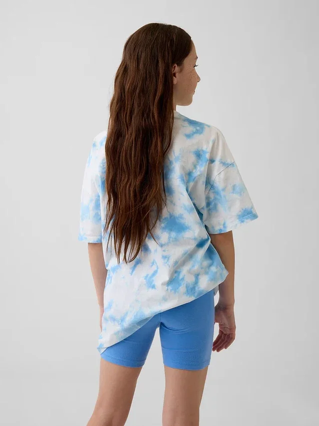 Oversized T-skjorte for barn med Ford Bronco-motiv