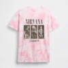 Oversized T-skjorte for barn med Nirvana-motiv