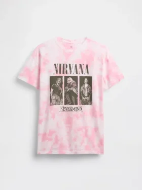 Oversized T-skjorte for barn med Nirvana-motiv