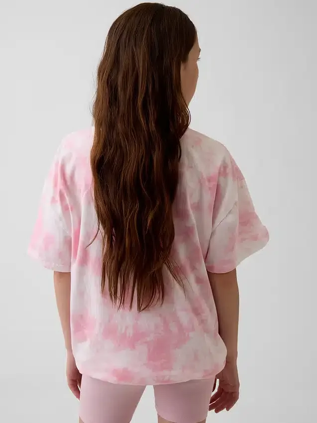 Oversized T-skjorte for barn med Nirvana-motiv