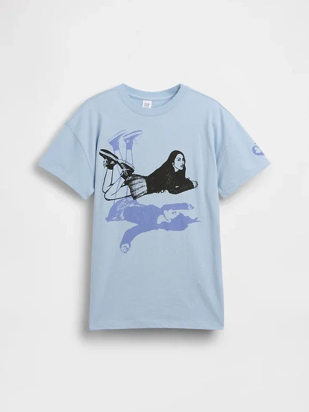 Oversized T-skjorte for barn med Olivia Rodrigo
