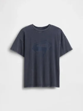 Oversized T-skjorte for barn med Supergirl-motiv