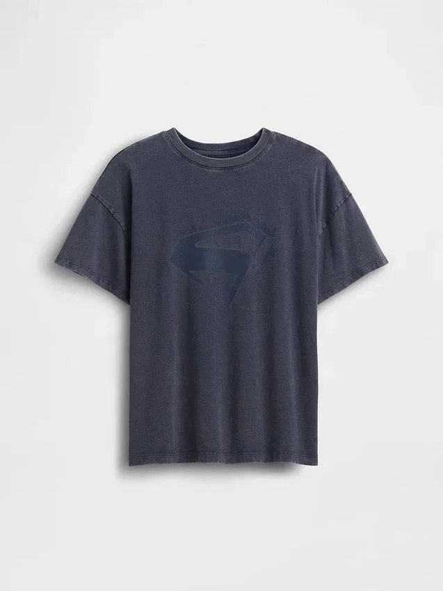 Oversized T-skjorte for barn med Supergirl-motiv