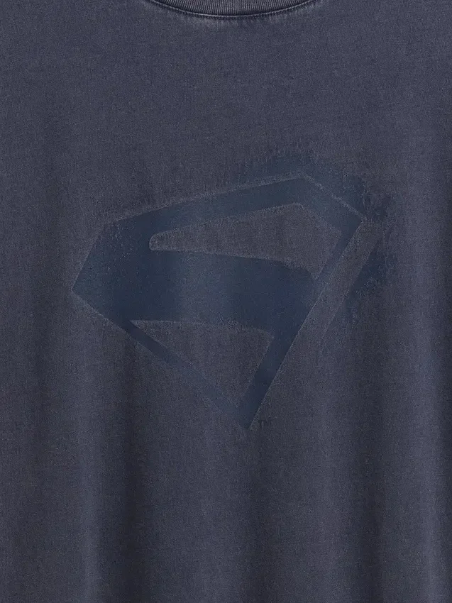 Oversized T-skjorte for barn med Supergirl-motiv