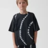 Oversized T-skjorte i tykk bomull for barn