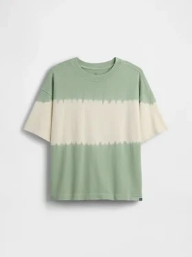 Oversized T-skjorte i tykk bomull for barn