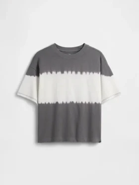 Oversized T-skjorte i tykk bomull for barn