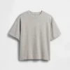 Oversized T-skjorte i tykk bomull for barn