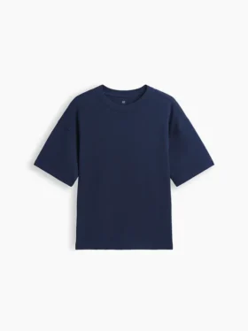 Oversized T-skjorte i tykk bomull for barn