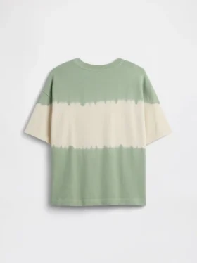 Oversized T-skjorte i tykk bomull for barn