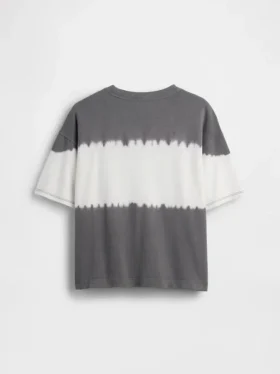 Oversized T-skjorte i tykk bomull for barn