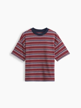 Oversized T-skjorte i tykk bomull for barn
