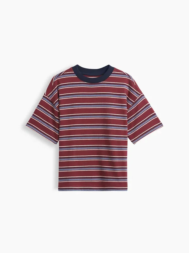 Oversized T-skjorte i tykk bomull for barn