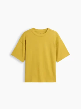 Oversized T-skjorte i tykk bomull for barn