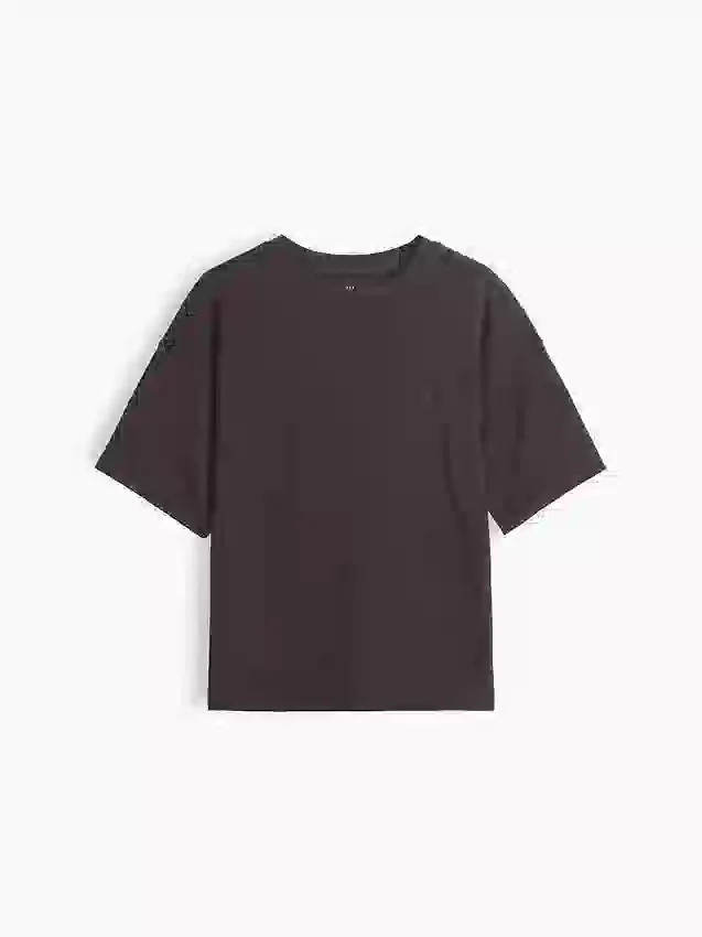 Oversized T-skjorte i tykk bomull for barn
