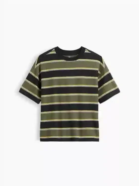 Oversized T-skjorte i tykk bomull for barn