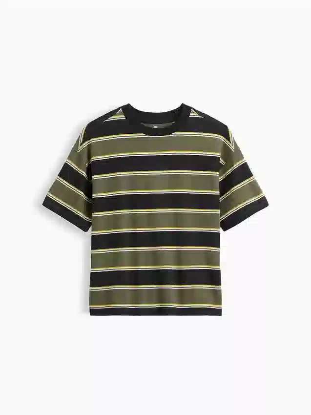 Oversized T-skjorte i tykk bomull for barn