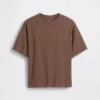 Oversized T-skjorte i tykk bomull for barn
