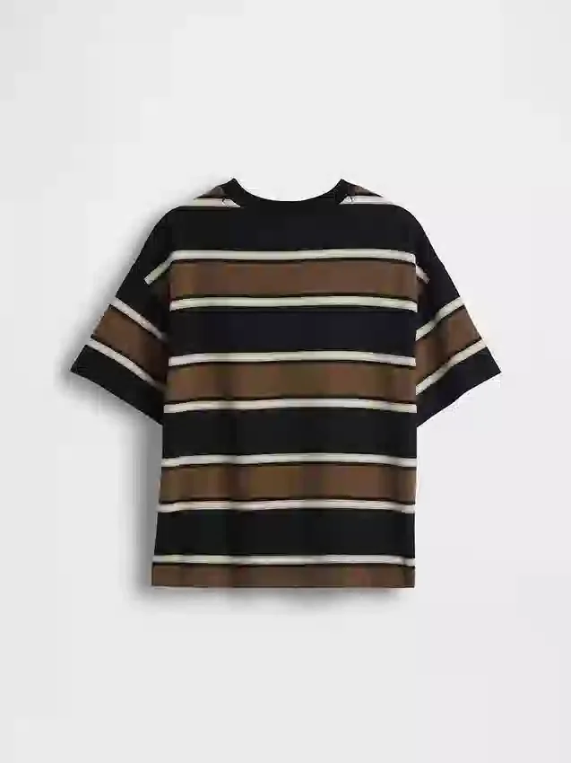 Oversized T-skjorte i tykk bomull for barn