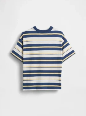 Oversized T-skjorte i tykk bomull for barn