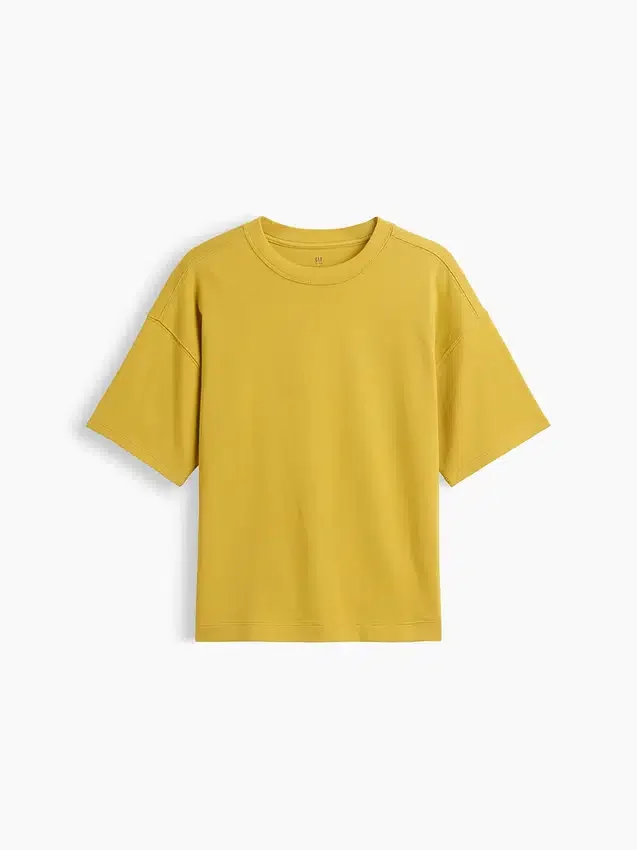 Oversized T-skjorte i tykk bomull for barn