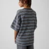 Oversized T-skjorte i tykk bomull for barn