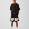 Oversized T-skjorte i tykk bomull for barn