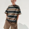 Oversized T-skjorte i tykk bomull for barn