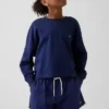 Oversized T-skjorte i tykk bomull med synlige sømmer for barn