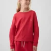 Oversized T-skjorte i tykk bomull med synlige sømmer for barn