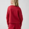 Oversized T-skjorte i tykk bomull med synlige sømmer for barn