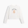 Oversized T-skjorte i tykk bomullsjersey for barn
