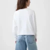 Oversized T-skjorte i tykk bomullsjersey for barn