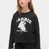Oversized T-skjorte med Barbie-motiv til barn