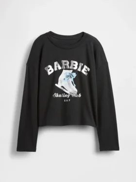 Oversized T-skjorte med Barbie-motiv til barn