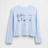 Oversized T-skjorte med Barbie-motiv til barn